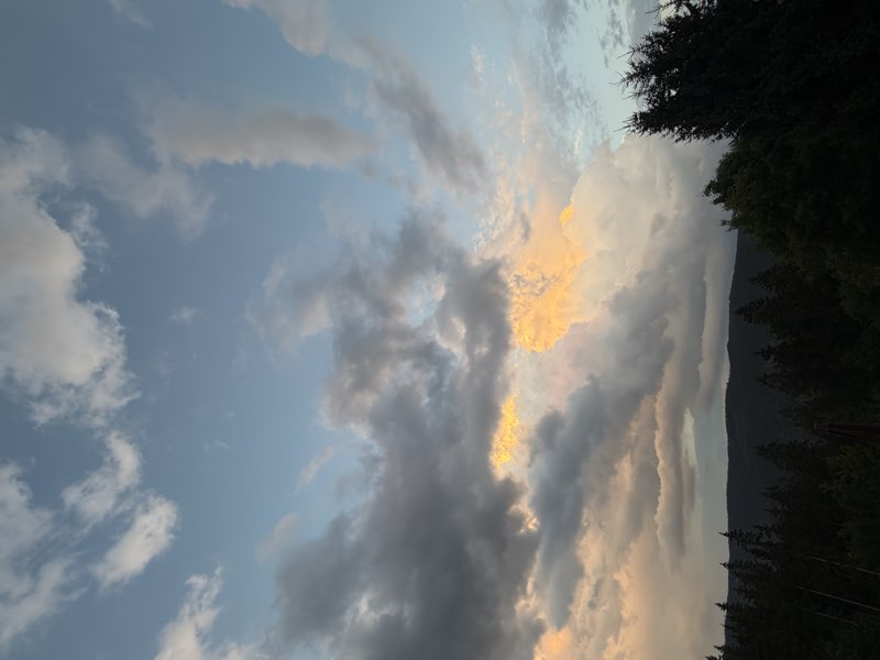 Večer nad horami na Ladies Kempu